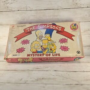 Vintage 1990 The Simpsons Mystery of Life Board Game Cardinal Industries 1300